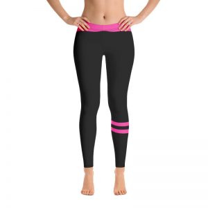 Leggings with pink stripes - Belle Moi