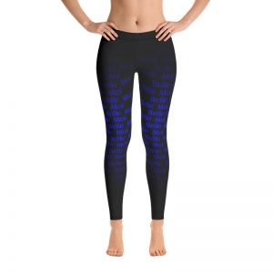 Leggings Black/Blue - Belle Moi