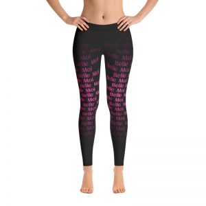 Leggings Black/Pink - Belle Moi