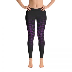 Leggings Black/Purple - Belle Moi