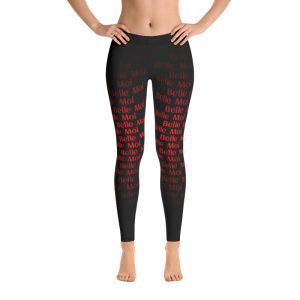 Leggings Black/Red - Belle Moi