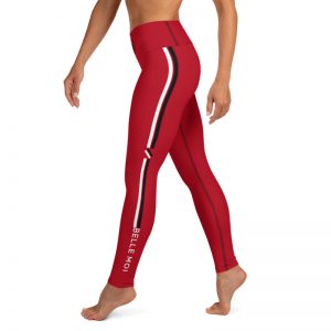 Sports Leggings Red/White - Belle Moi