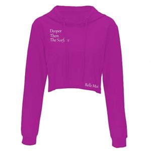 Cropped Purple/White - Belle Moi